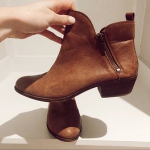 Lucky Brand Cognac Brown Booties
